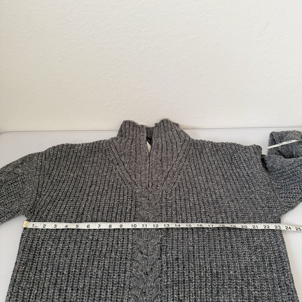 PrAna Laurel Creek Sweater Charcoal Gray Chunky Knit Size Women's‎ Large NWT - Picture 8 of 10